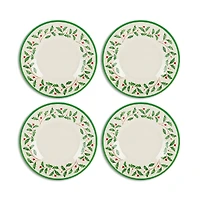 Lenox Holiday 4 Piece Melamine Accent Plate Set