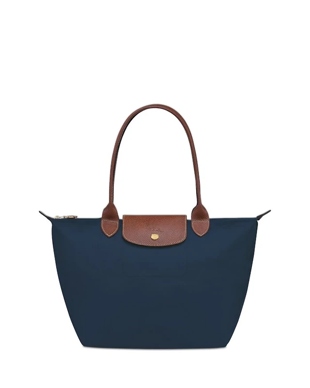 Shop Longchamp Le Pliage Green Medium Nylon Tote Bag at Beverly