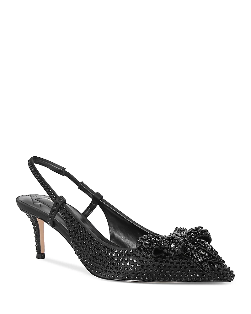 Kurt Geiger London Women's Belgravia Bow Crystal Slip On Slingback Pumps