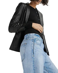 Miramar High Rise Wide Leg Cotton Terry Sweatpant Jeans