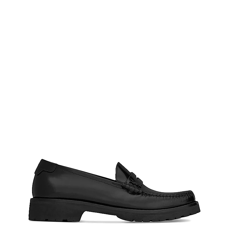 Saint Laurent Women's Le Loafer Chunky Penny Slippers