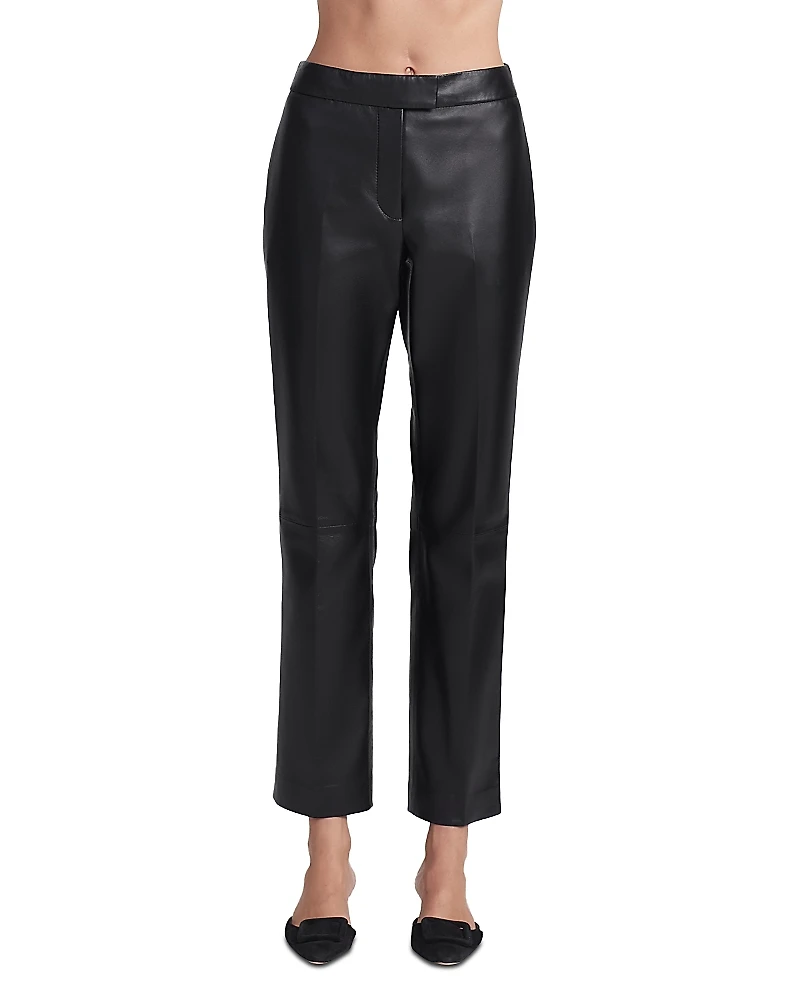 Altuzarra Todd Leather Straight Leg Pants