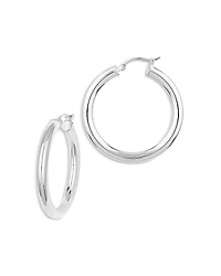 Bloomingdale's Fine Collection Polished Tube Medium Hoop Earrings