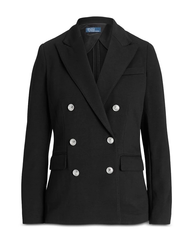 Knit Double Breasted Blazer