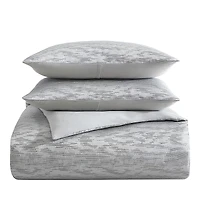 Vera Wang Illusion Grey Comforter Set, Queen