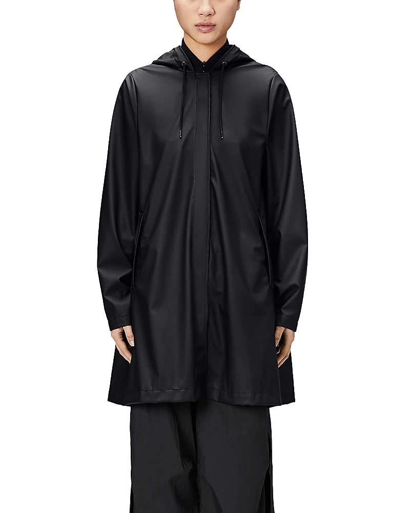 Rains Hooded A-Line Rain Jacket