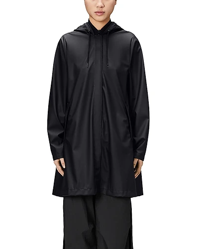 Rains Hooded A-Line Rain Jacket