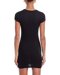 Short Sleeve Crewneck Dress