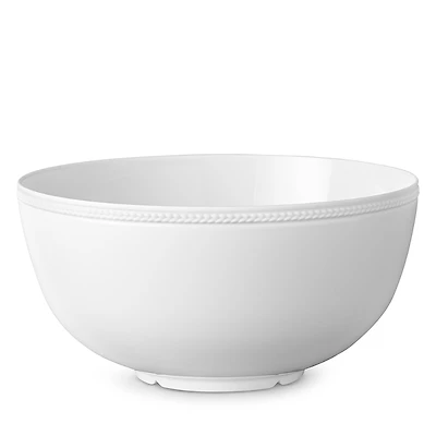 L'Objet Soie Tresse White Serving Bowl