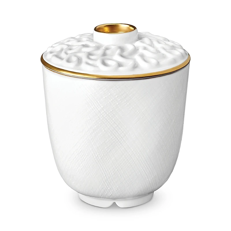 L'Objet Han Gold Tea Cup with Lid