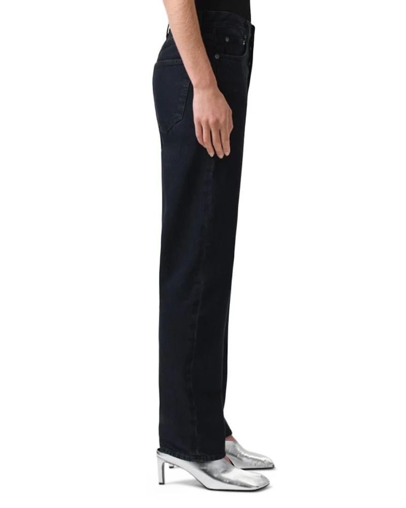 '90s Pinch Waist High Rise Straight Jeans Crushed
