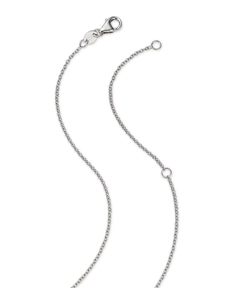 Diamond Flower Pendant Necklace in 14K Gold