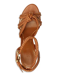 Women's Kathleen Almond Toe Woven High Heel Sandals