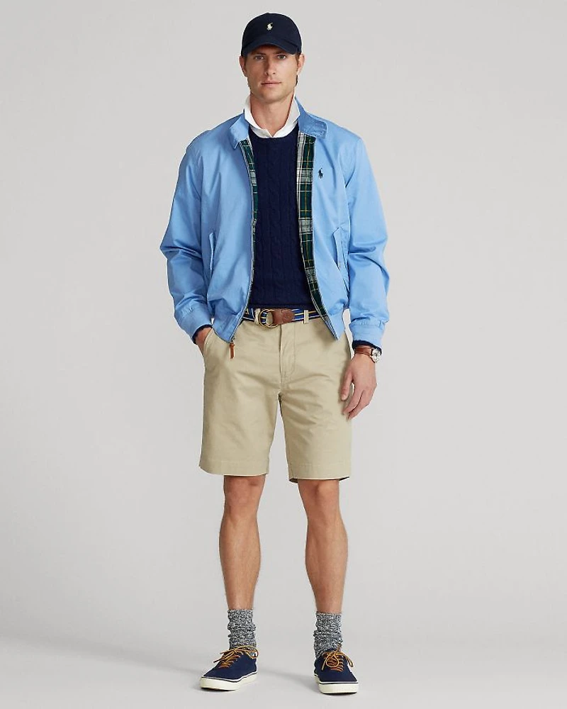 Cotton Blend Regular Fit Chino Shorts