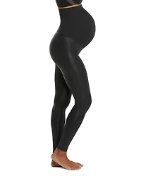 Mama Maternity Faux Leather Leggings