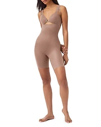 Thinstincts 2.0 Open Bust Mid Thigh Bodysuit