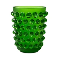 Lalique Mossi Crystal Vase, Amazon Green
