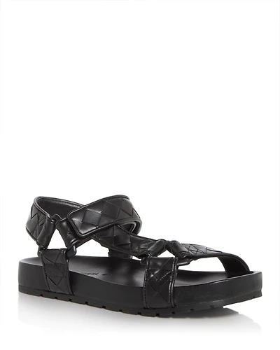Bottega Veneta Men's Trip Intrecciato Sandals