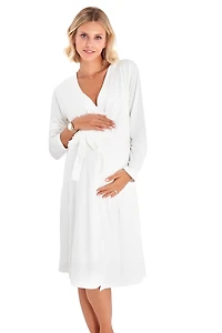 Accouchee Sleep Well Maternity/Nursing Nightgown & Robe Set