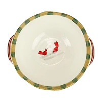 Old St. Nick Handled Bowl with Bird Watcher