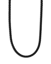 Lagos Men's Sterling Silver Anthem Black Ceramic Caviar Bead Necklace, 20 - Exclusive
