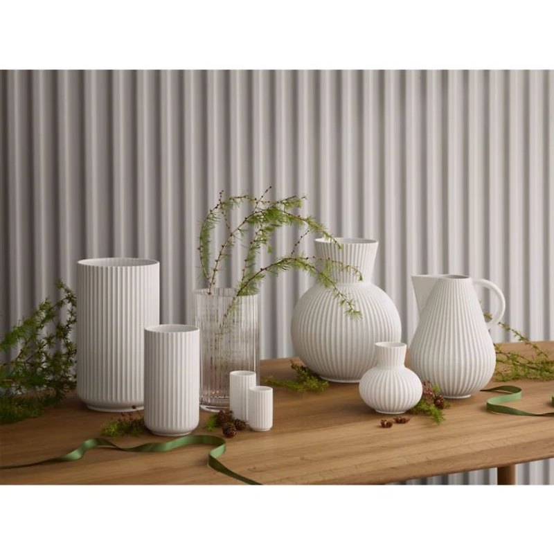 Lyngby Porcelain Tura Jug Vase, White