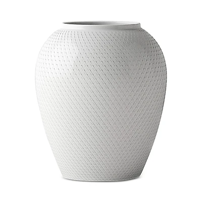 Rosendahl Lyngby Porcelain Rhombe Vase, White