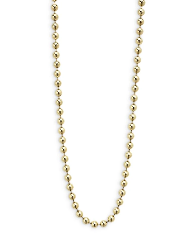 Men's 18K Yellow Gold Anthem Ball Chain Necklace Collection - Exclusive