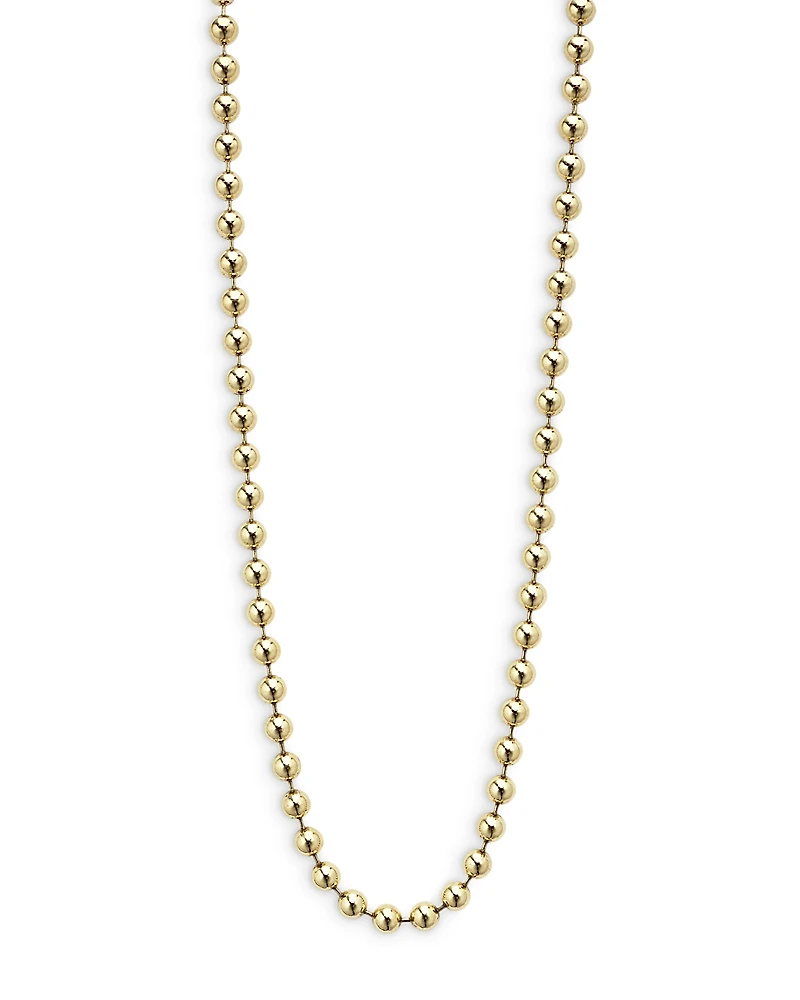 Lagos Men's 18K Yellow Gold Anthem Ball Chain Necklace