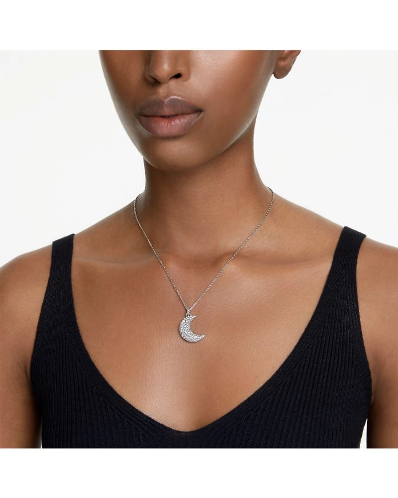 Luna Crystal Pendant Necklace, 15.75-18.5"