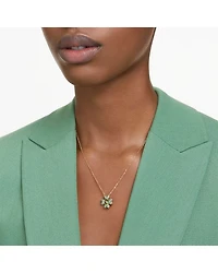 Idyllia Crystal Clover Pendant Necklace, 14.96-17.72"
