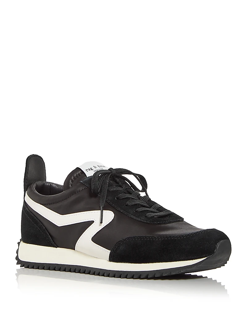 rag & bone Women's Retro Runner Lace Up Sneakers
