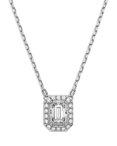 Una Mixed Cut Square Pendant Necklace, 15-17"