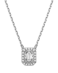 Swarovski Una Mixed Cut Square Pendant Necklace, 15-17