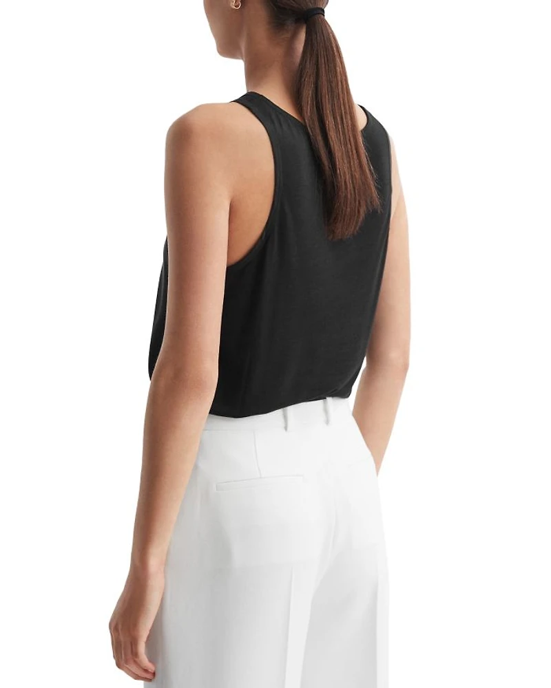 Gene High Neck Sleeveless Top
