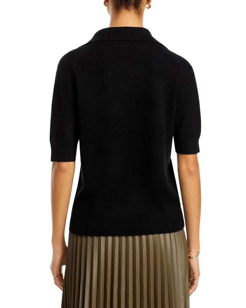 Short Sleeve Polo Sweater