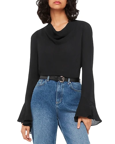 Whistles Pia Cowl Neck Top