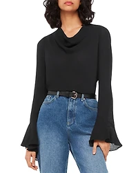 Whistles Pia Cowl Neck Top