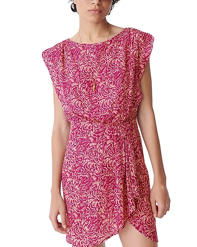 Vanessa Bruno Cara Cotton Boat Neck Mini Dress