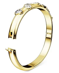 Dextera Mixed Cut Swarovski Crystal Bangle Bracelet