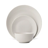 Godinger Jasmine White Porcelain Dinnerware, Set of 12
