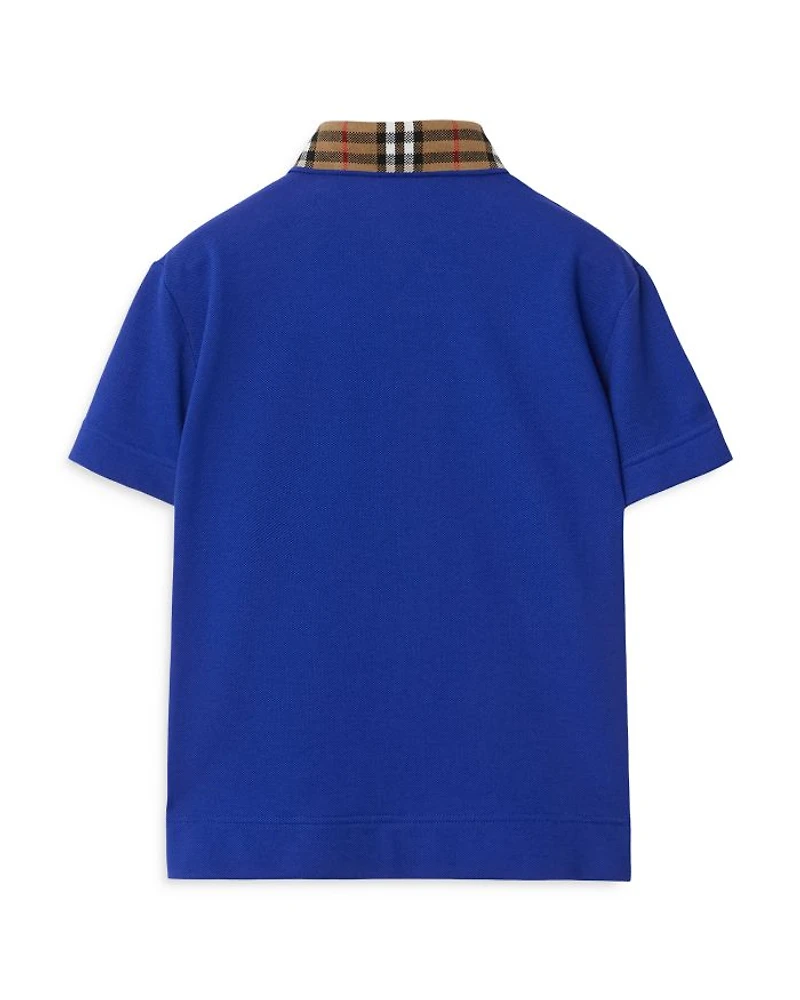 Boys' Johane Check Collar Polo Shirt - Little Kid, Big Kid