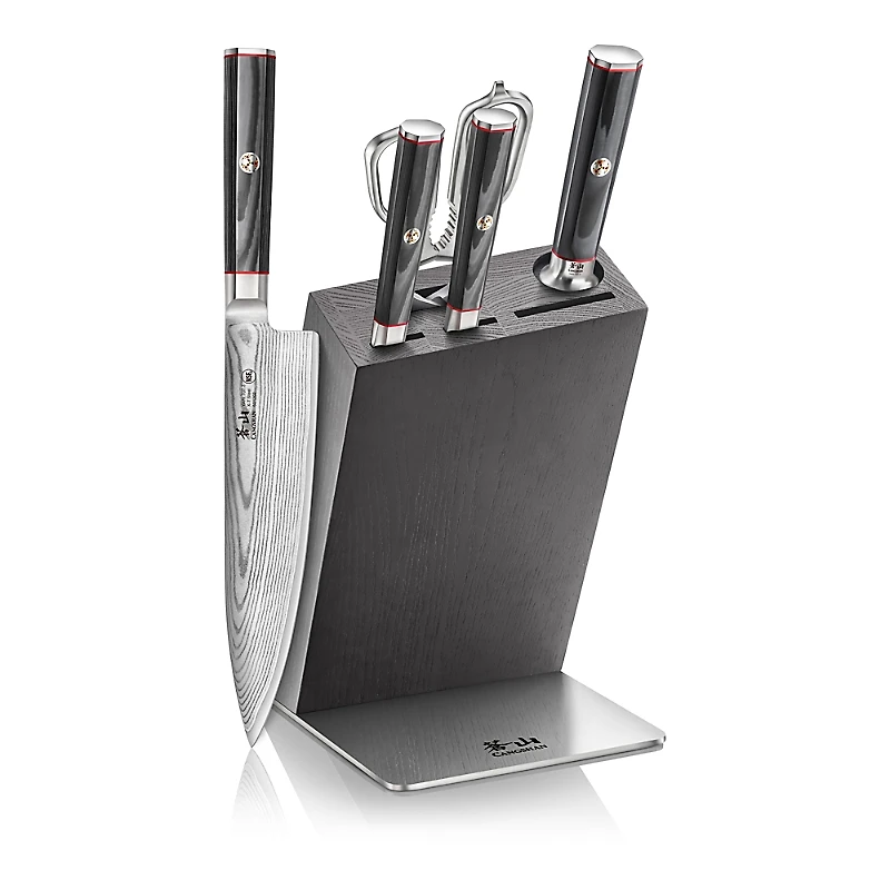 Cangshan Yari Series 6 Piece Hua Knife Block Set