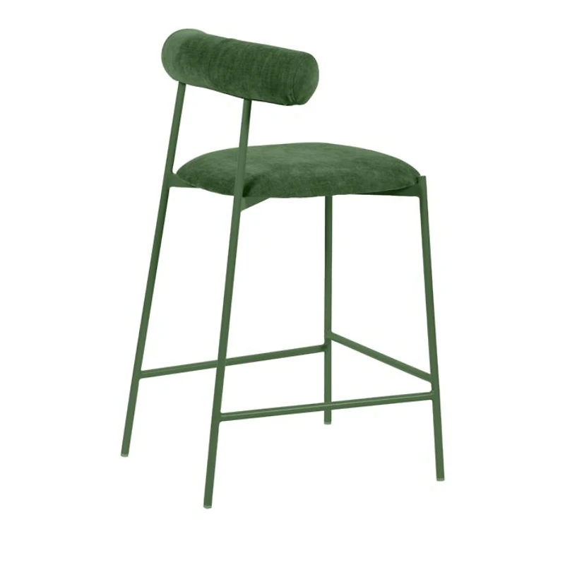 Liliana Performance Velvet Counter Stool Mauve