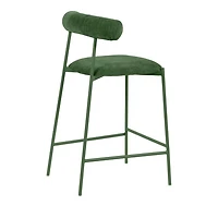 Liliana Performance Velvet Counter Stool Mauve