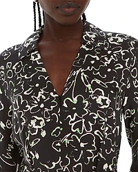 Scribble Bouquet Midi Dress