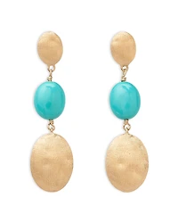 Marco Bicego 18K Yellow Gold Siviglia Turquoise Drop Earrings