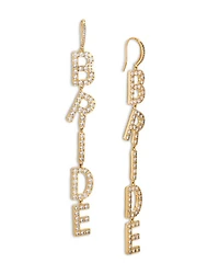 Bride Crystal Linear Earrings