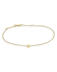 14K Yellow Gold Itty Bitty Heart Bracelet