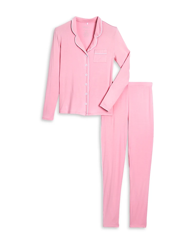 KatieJnyc Girls' Maia Long Sleeved Top & Pants Pajamas Set - Big Kid